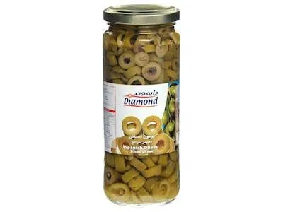 Diamond Sliced Green Olives 170G