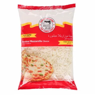 The Three Cows Mozzarella Shredded Cheese 1 Kg