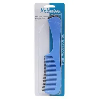 Xcluzive Wide Tooth Detangler & Regular Comb, 2 Pieces