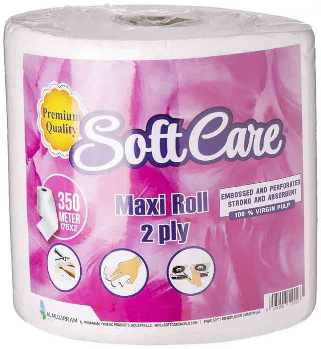 Soft Care Maxi Roll 2 Ply, 350m