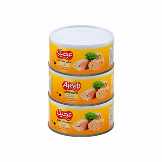 أجيب تونة معلبة في زيت عباد الشمس، 3x160g