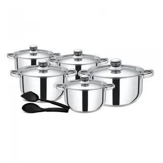 Royalford Stainless Steel Cookware Set, 12 Pieces