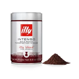 illy Intenso Bold Roast Ground Filtered Coffee Can, 250g