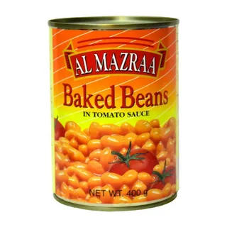 Al Mazraa Baked Beans In Tomato Sauce, 12x400g
