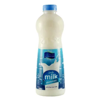 الروابي حليب طازج منزوع الدسم، 1L