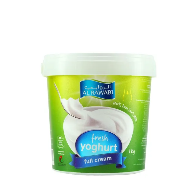 الروابي زبادي طازج كامل الدسم، 1kg