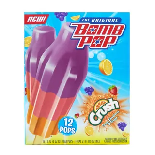 Blue Bunny Bomb Pop Crush Popsicles, 12 Pieces