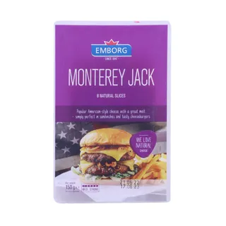 Emborg Monterey Jack Cheddar Sliced Cheese, 150g