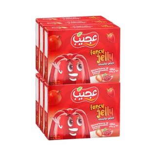 أجيب فانسي جيلي ستروبري & رمان، 6x85g