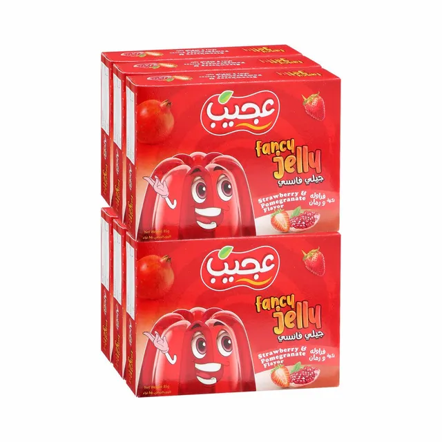 أجيب فانسي جيلي ستروبري & رمان، 6x85g