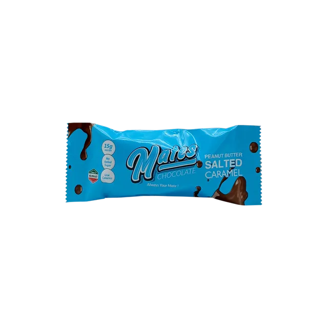 Mates Choc Peanut Butter Salted Caramel Bar, 54g