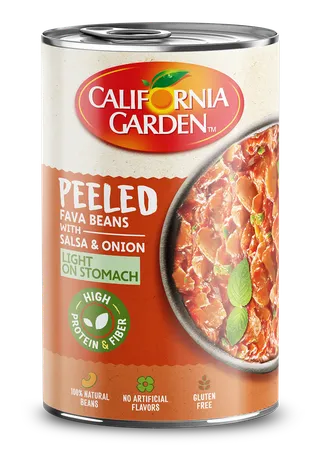 California Garden Peeled With Salsa Fava Beans 450 g