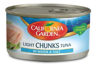 California Garden Light Tuna Chunks in Water & Salt with Brine, 185g