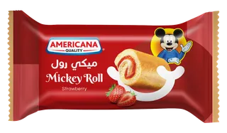 أمريكانا رول كيك ميكي فراولة، 25جم