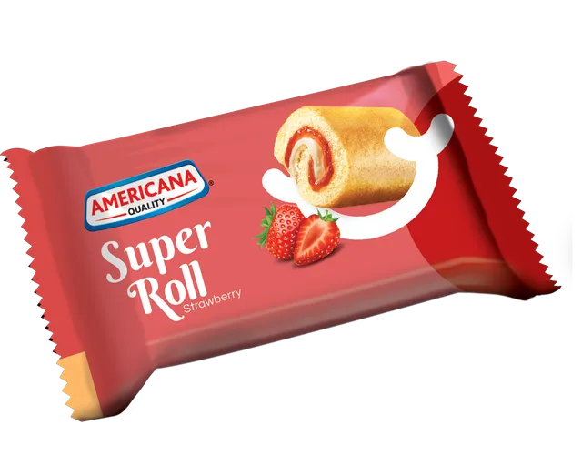 Americana Strawberry Cake Super Roll