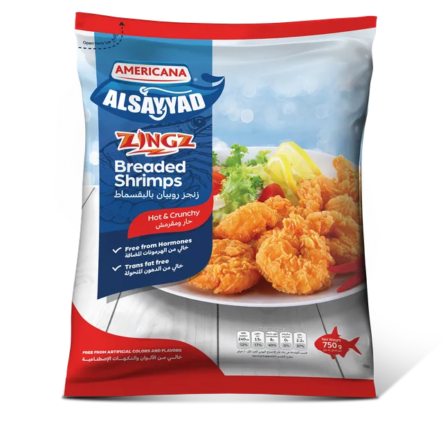Americana Zingz Breaded Shrimps 750g
