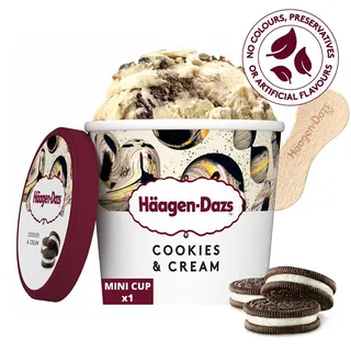 Haagen-Dazs Cookies & Cream Ice Cream Cup