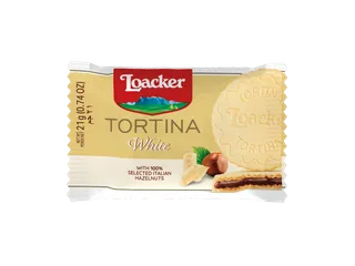 Loacker Tortina White Chocolate Wafer, 21g