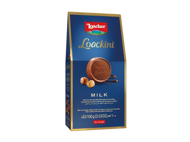 لواكر لواكيني شوكولاتة حليب فاخرة، 100جم
