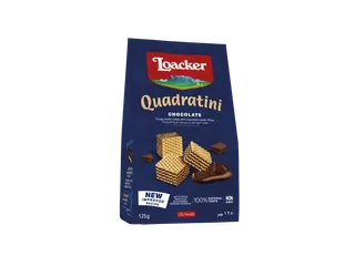 Loacker Quadratini Chocolate Wafer, 125g