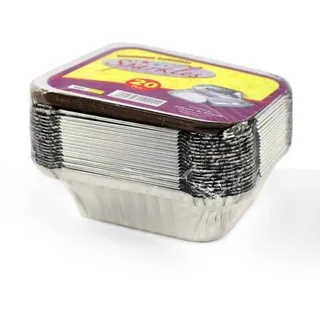 Sparkles Aluminium Container, 20 Pieces 8325