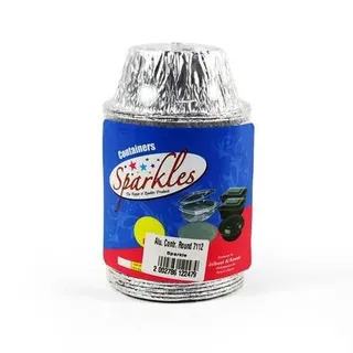 Sparkles Aluminium Container, 50 Pieces 7112