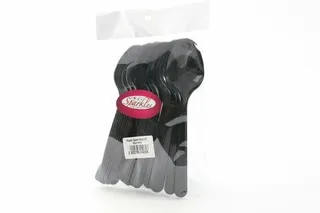 Sparkles Plastic Spoon - Black