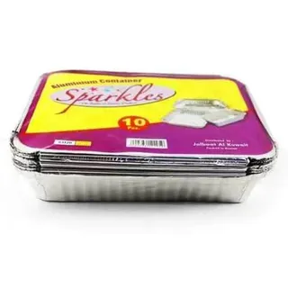 Sparkles Aluminium Container, 83120, 10 Pieces