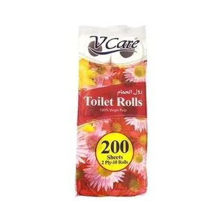 V Care Toilet Roll, 10x200 Pieces