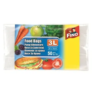 Fino Microtene Snack Bags, 25x35cm, 50 Pieces