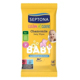 Septona Chamomile Baby Wipes Pack 12pcs