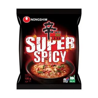 نونغشيم شين ريد سوبر سبايسي نودلز، 120g