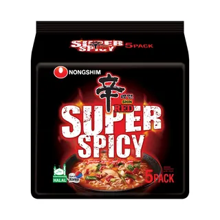 نونغشيم سوبر ريد سوبر سبايسي نودلز 5 X 120 g