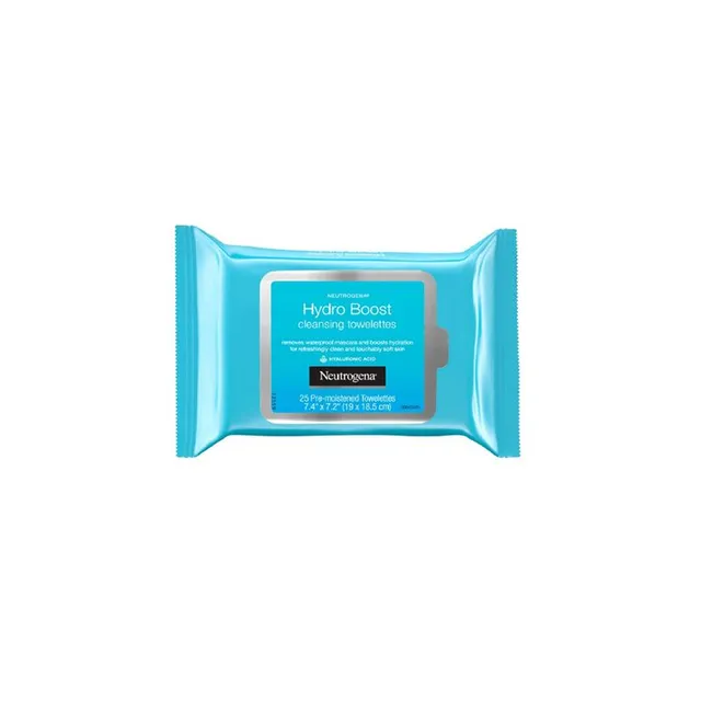 Neutrogena Hydro Boost Cleansing Makeup Remover Face Wipes, Pack Of 25 Wipes