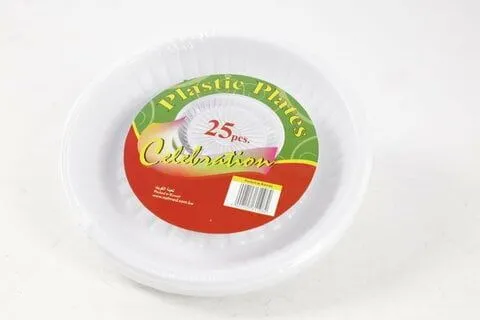 Celebration Plastic Plate Round 3
