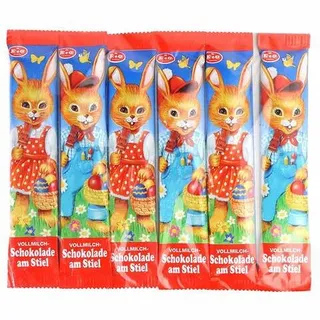 E+G Bunny Chocolate Lolipop, 15g