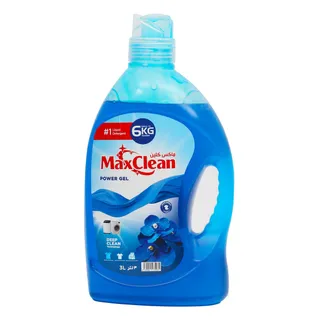Max Clean Blue Liquid Detergent Power Gel Value Pack, 3L