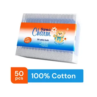 Sanita Charm Baby Cotton Swabs, 50 Pieces