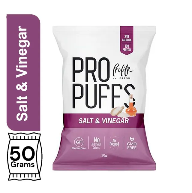 Prolife Pro Puffs Salt & Vinegar Flavor 50g