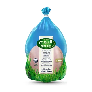 اليوم دجاج كامل طازج 1200 جم