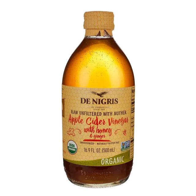 De Nigris Apple Cider Vinegar with Honey & Ginger, 500ml