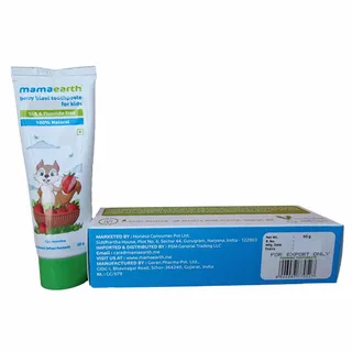 Mamaearth 100% Natural Berry Blast Toothpaste for Kids, 50g