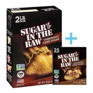Sugar In The Raw Bulk Sugar, 2 lb + 25 Sachets Free