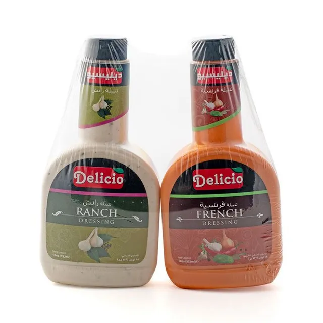 Delicio Assorted Salad Dressing, 2x532ml