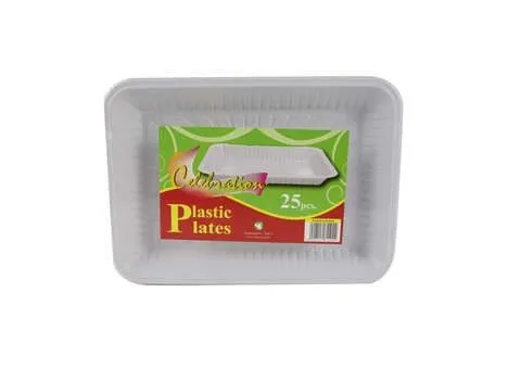 Celebration Plastic Rectangular Plate D