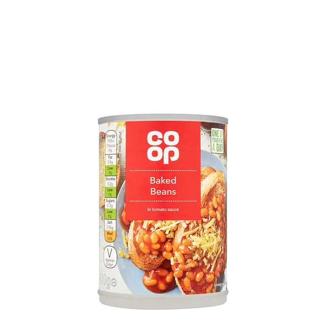 Coop White Beans In Tomato Sauce, 400g