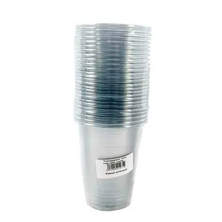 Transparent Cups 12 Without Cover, 25 Pieces