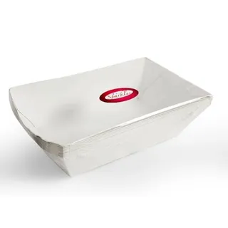 Sparkles White Large Burger Tray, 10 Pieces