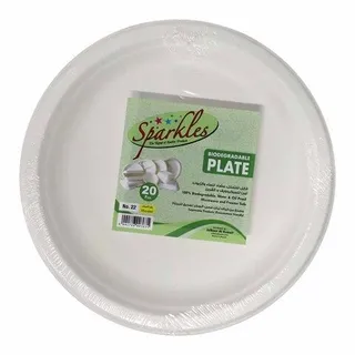 Sparkles Bio Round Plate, 20x22cm