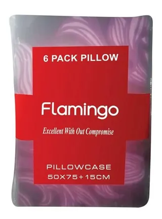 Printed Pillow Case, 6 Pieces